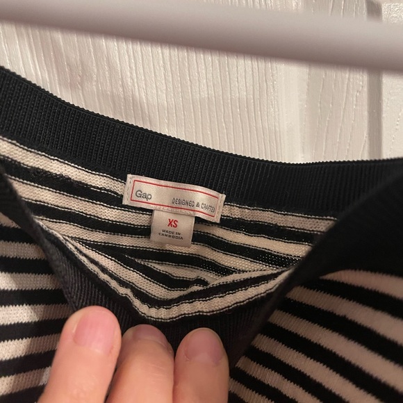 Gap Black and White Stripe Midi Skirt Size XS - Picture 5 of 5